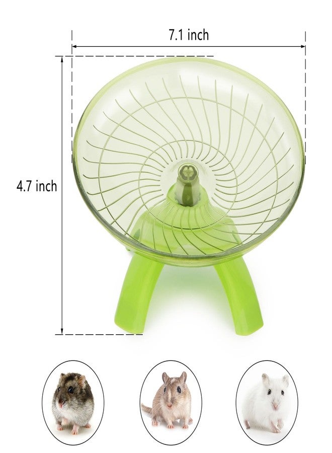 Reshiho Hamster Wheel Flying Saucer Silent Exercise Wheel Running Wheel for Hamsters, Gerbils, Mice and Other Small Pets, Silent Hamster Running Wheel (Green) - Image 5